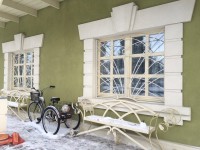 Белые оконные решетки для загородного дома в коттеджном посёлке «Альпийский» на Новорижском шоссе, фото 2