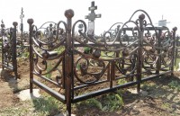 Кованая ограда для могилы, фото 2