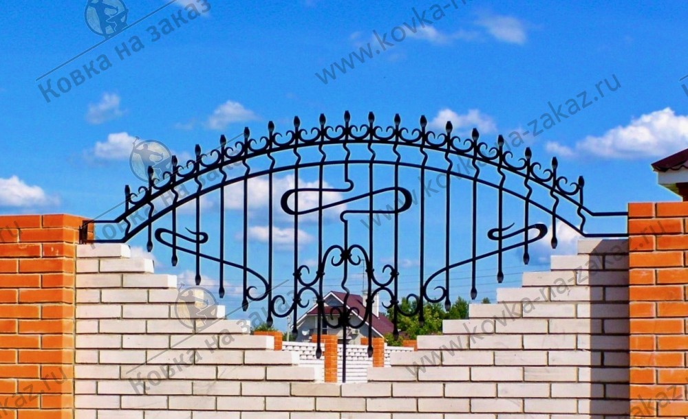 Кованый забор для дома, артикул 2466, фото 1