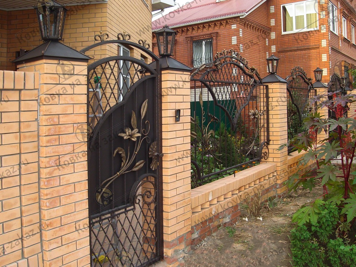 Кованый забор для дома, фото 2