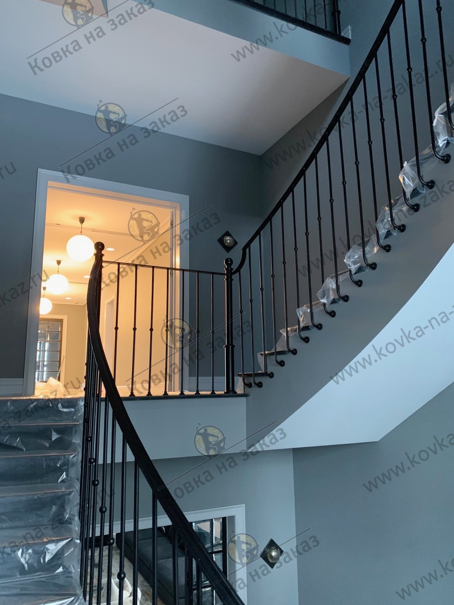 Дизайн-проект кованых перил для&nbsp;лестницы в&nbsp;доме, фото 4