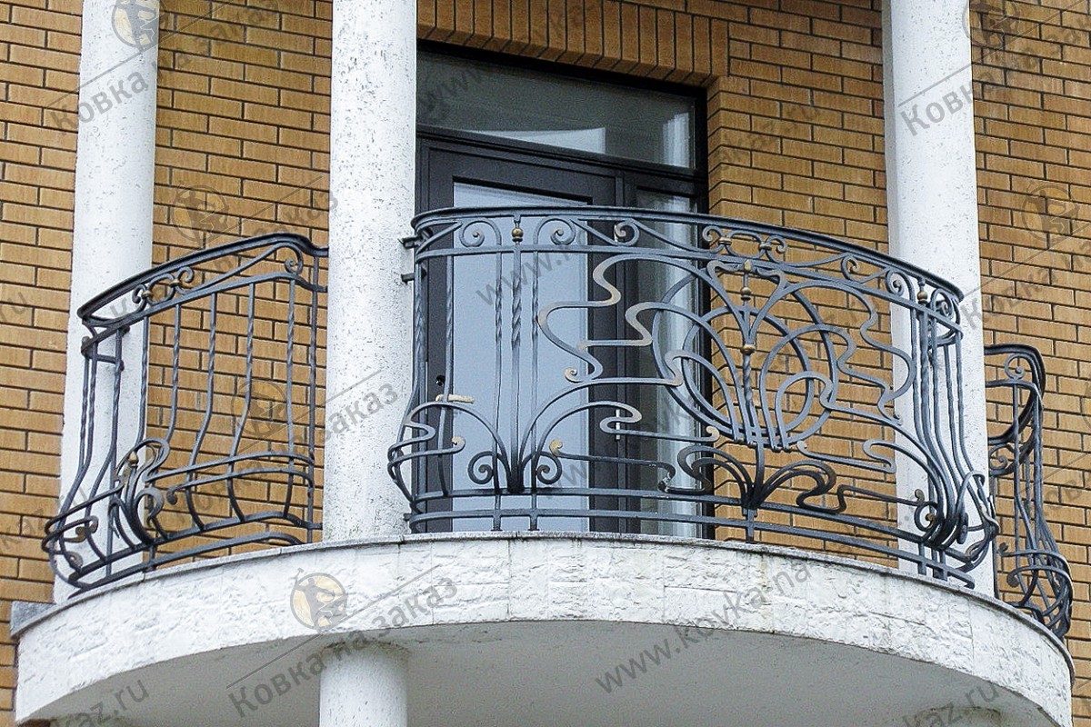 Кованые перила на балкон №2766
