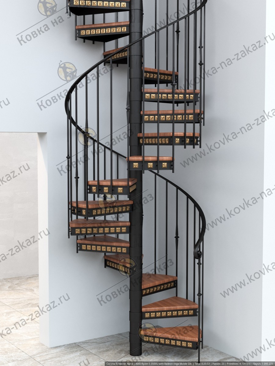 Кованая лестница, фото 2