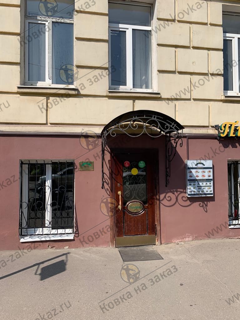 Козырек для кафе на Малой Пироговской, место установки
                        , фото 2