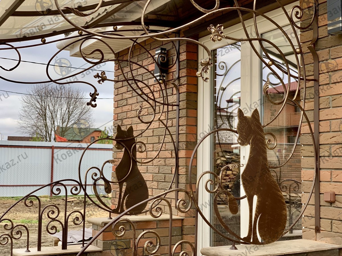 Входная группа с&nbsp;кошками для&nbsp;загородного дома в&nbsp;городе Чехов, фото 2