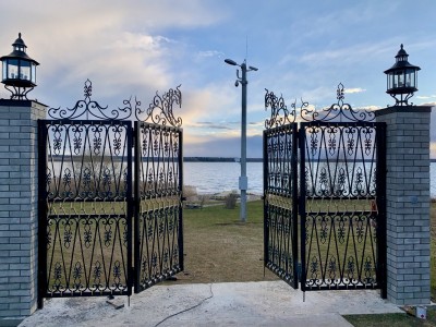 Четырёхсекционные распашные ворота для&nbsp;загородной усадьбы под&nbsp;Рузой, фото 4