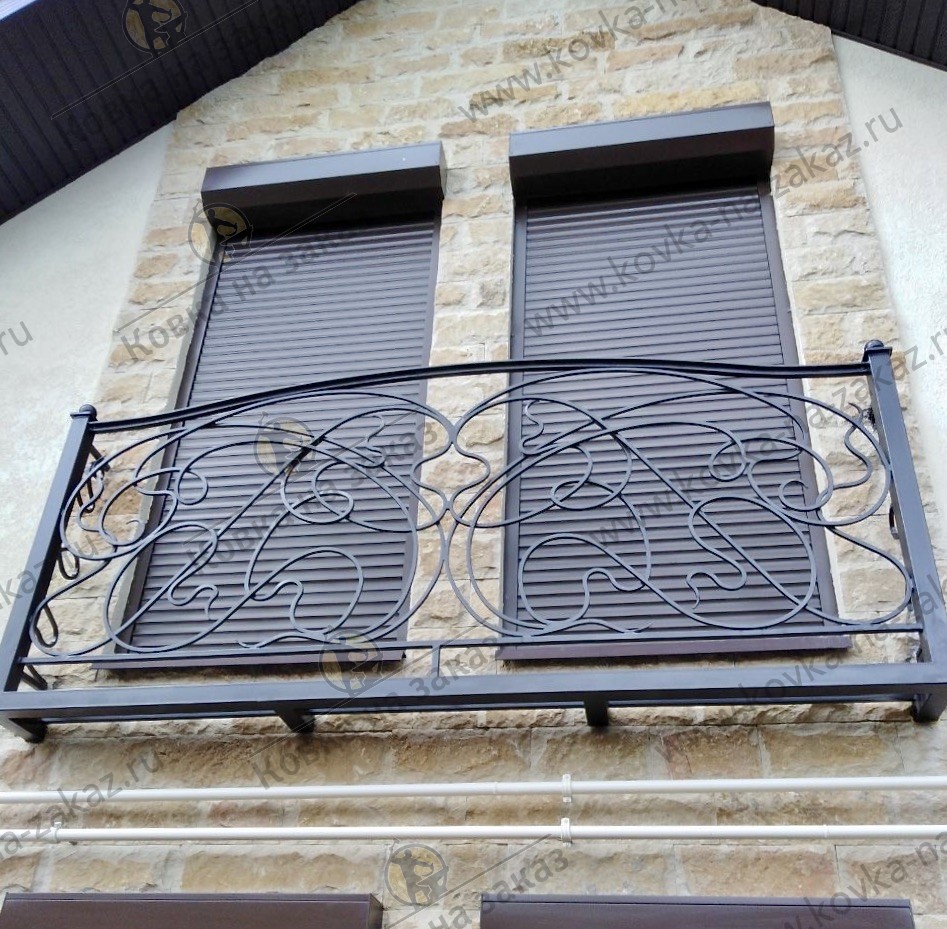 Комплект кованых французских балкончиков для&nbsp;дома в&nbsp;КП&nbsp;Бурцево, фото 1