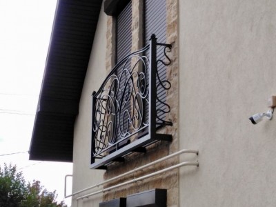 Комплект кованых французских балкончиков для&nbsp;дома в&nbsp;КП&nbsp;Бурцево, фото 3
