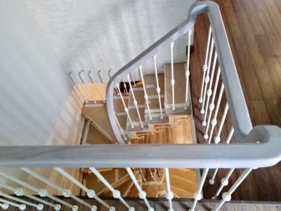 Перила для&nbsp;лестницы в&nbsp;двухуровневую квартиру в&nbsp;ЖК&nbsp;Видный Город, фото 2