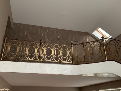 Геометричные перила для&nbsp;лестницы в&nbsp;загородный дом&nbsp;в&nbsp;Спасске, фото 4