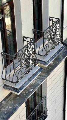 Кованые балконы для&nbsp;коммерческого здания на&nbsp;Болотной площади в&nbsp;Москве, фото 7