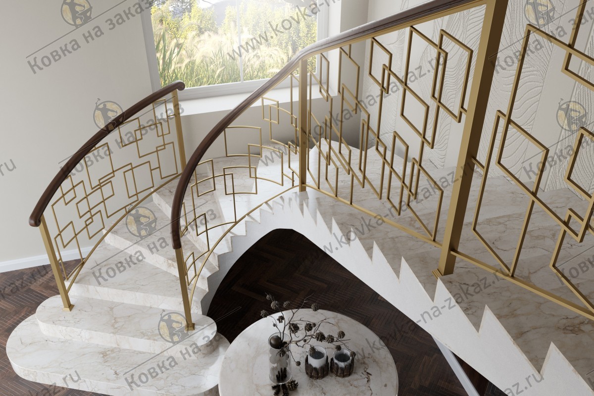 Дизайн-проект перил на&nbsp;лестницу для&nbsp;дома в&nbsp;Сергиевом Посаде