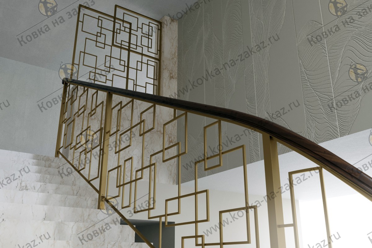 Дизайн-проект перил на&nbsp;лестницу для&nbsp;дома в&nbsp;Сергиевом Посаде, фото 4