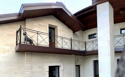 Сварные балконные ограждения второго этажа для&nbsp;загородного дома в&nbsp;Обушково