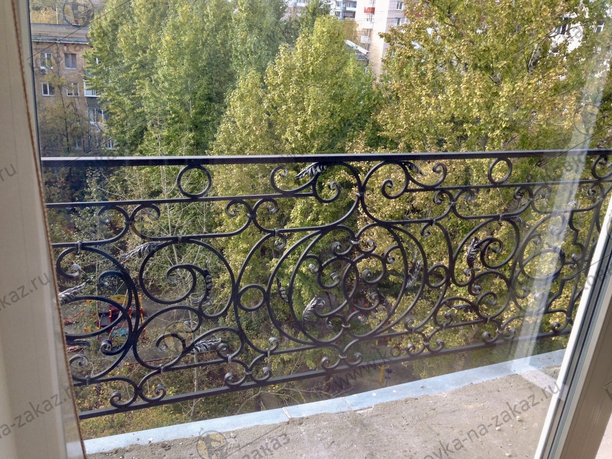Кованое балконное ограждение для&nbsp;квартиры на&nbsp;Красной Пресне в&nbsp;Москве, район Пресненский, фото 2