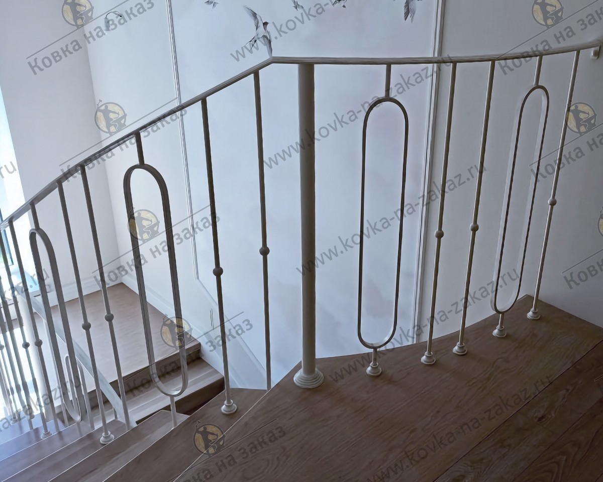 Перила для&nbsp;лестницы загородного дома в&nbsp;Новом Семкино, Рязанская область, фото 5