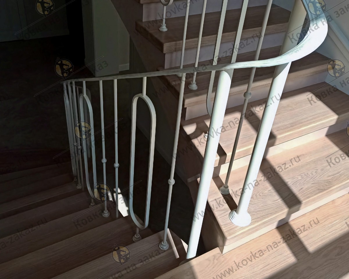 Перила для&nbsp;лестницы загородного дома в&nbsp;Новом Семкино, Рязанская область, фото 7