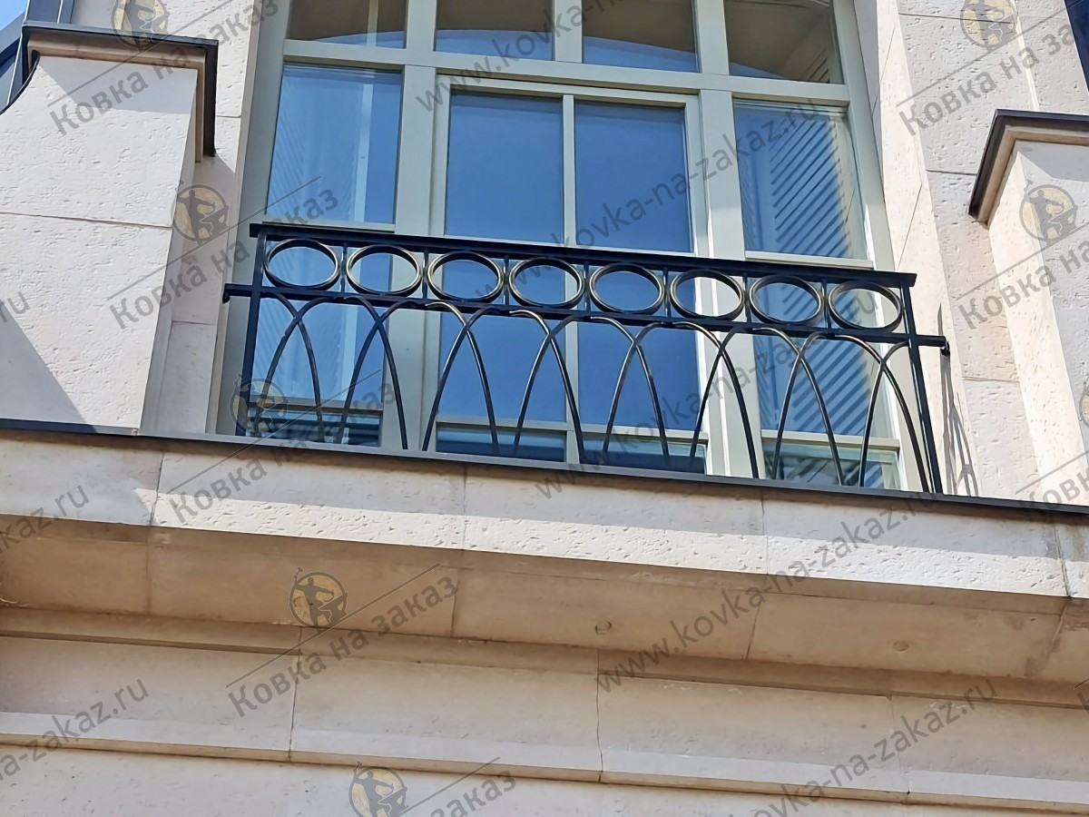 Французский балкон для&nbsp;загородного дома в&nbsp;КП&nbsp;Антоновка в&nbsp;поселении Сосенское в&nbsp;Москве, фото 2