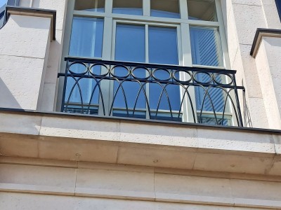 Французский балкон для&nbsp;загородного дома в&nbsp;КП&nbsp;Антоновка в&nbsp;поселении Сосенское в&nbsp;Москве, фото 2