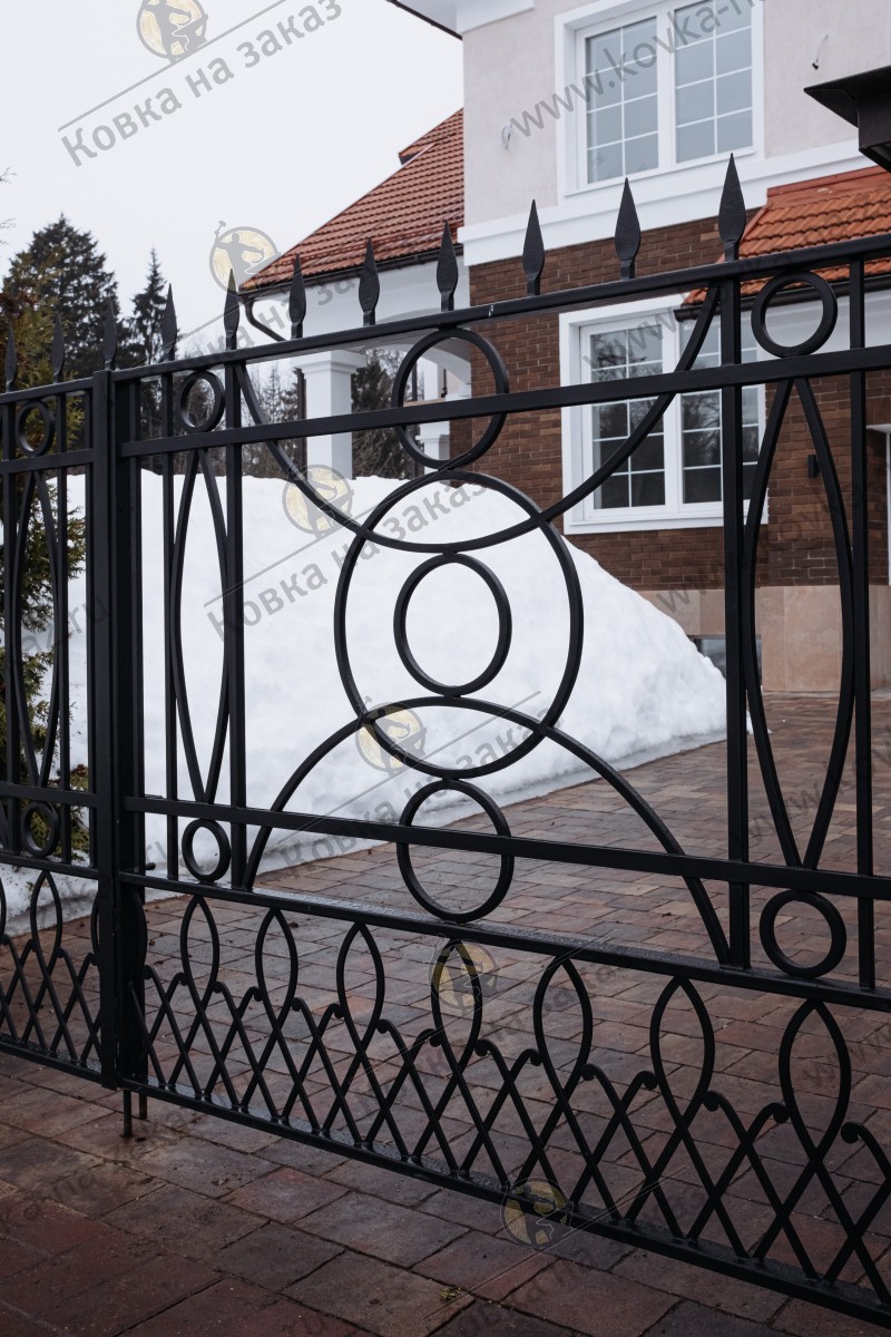 Распашные ворота для&nbsp;загородного дома в&nbsp;Супонево Одинцовского городского округа Московской области, фото 3